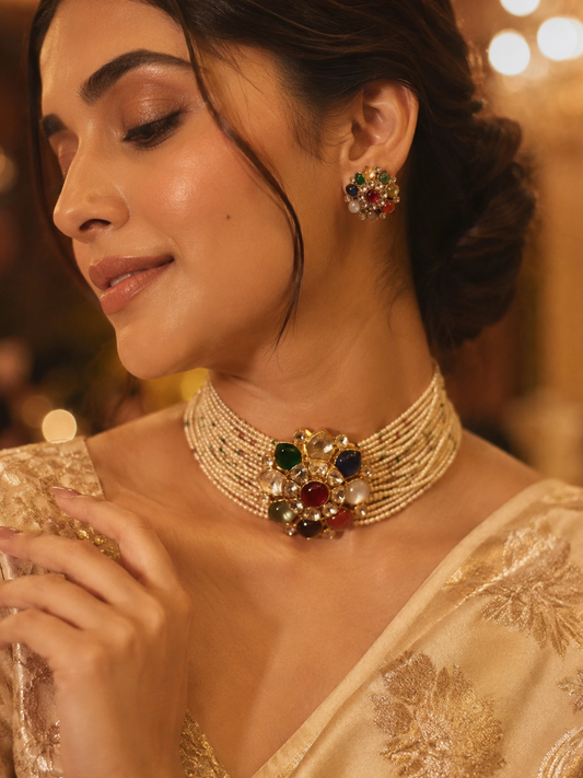 BRIDAL NAVRATNA CHOKER