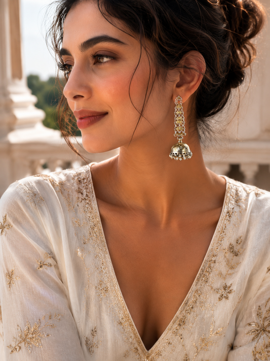 SJ-JHUMKA WITH PEARLS-0019